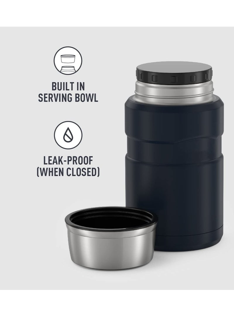 SYOSI Stainless King Vacuum-Insulated Food Jar, 24 Ounce, black  - Image 4