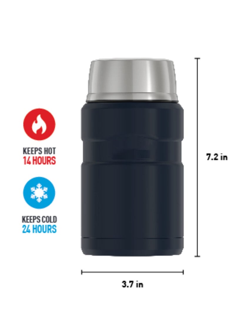 SYOSI Stainless King Vacuum-Insulated Food Jar, 24 Ounce, black  - Image 5