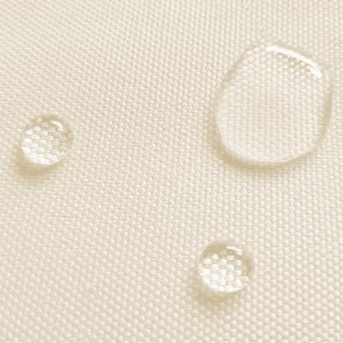 Konelia Waterproof Canvas Fabric by The Yard 58inch 600D Upholstery Material Polyester Fabric Outdoor Water Resistant Fabric for Sewing Chair Patio Cushion Purse Bag Interior, Pre Cut 3 Yard Ivory - Image 2