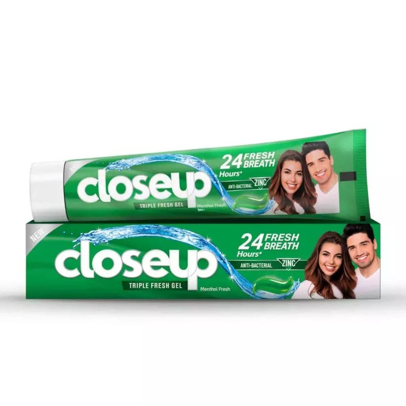 Closeup Triple Fresh Antibacterial Toothpaste Gel For 24H Fresh Breath With Menthol Fresh- 25ml