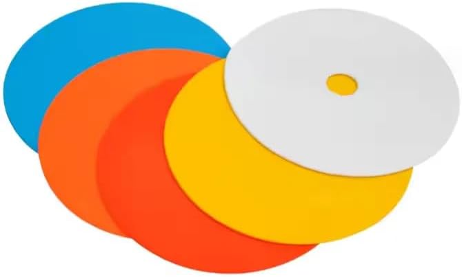 Latex Training Cones - Set of 50 Multi-Colour Flat Disc Spot Markers for Sports and Agility Training - Image 2