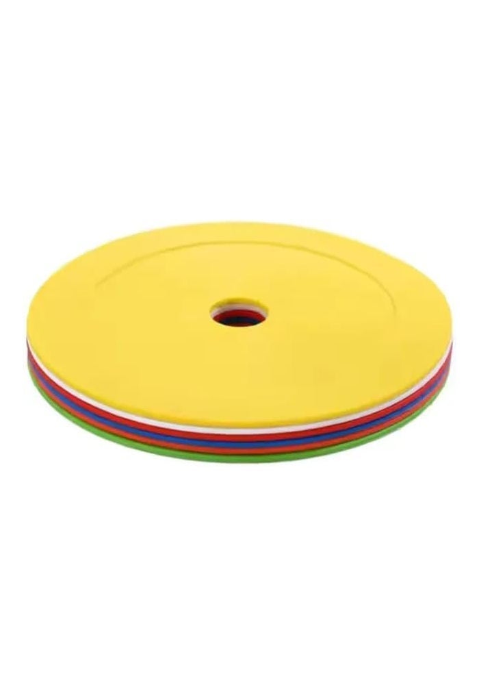 Latex Training Cones - Set of 50 Multi-Colour Flat Disc Spot Markers for Sports and Agility Training - Image 4