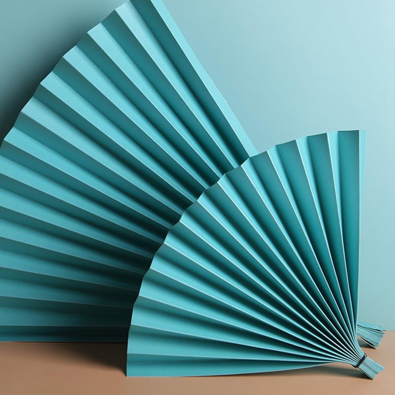 مروحة يدوية ورقية قابلة للطي مبتكرة لدعاية التصوير الفوتوغرافي Akozon6vk20tpwf7 13 - Image 2
