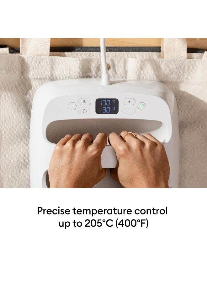 Cricut EasyPress SE (9 in x 9 in), Heat Press Machine for T-Shirts, Pillows, Tote Bags & More, Advanced Ceramic-Coated Heat Plate with Precise Temperature Control - Raspberry - Image 3