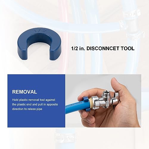 WMAXPFIT(2 Pack) 16 Inch Faucet Water Supply Line 3/8 Inch Female Comp. x 1/2 Inch FIP, Faucet Flexible Water Connector Hose, Stainless Steel Braided Water Supply Line (16 INCHES ANGLE KIT) - Image 5