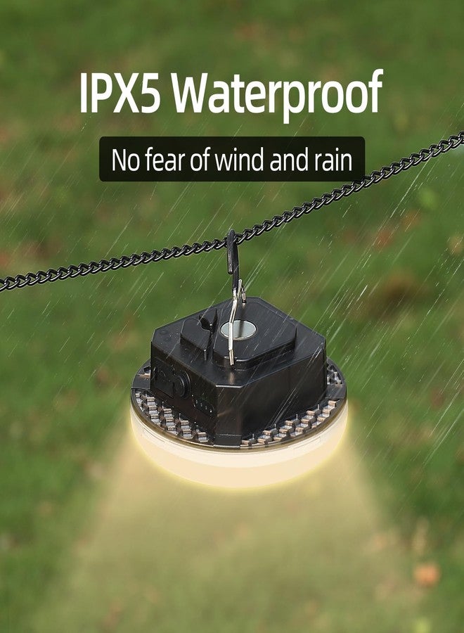 Trliradyn Camping Hanging Tent Light Emergency Power Outage Lantern Home Use 5000LM 3 Modes IPX5 Waterproof Outdoor Walking Rock Climbing Work Rechargeable Camping Light for Emergency & Gift - Image 4