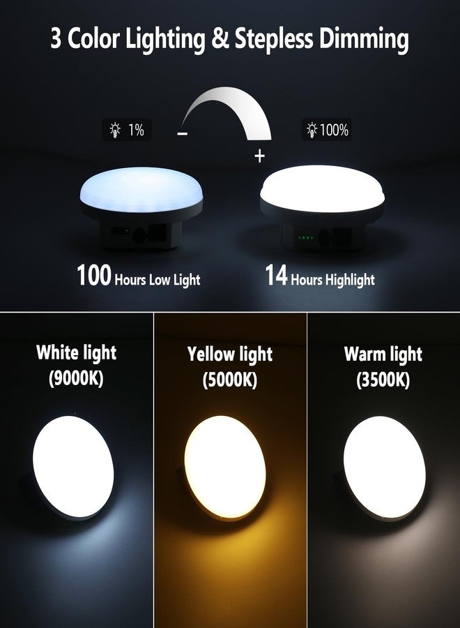 Trliradyn Camping Hanging Tent Light Emergency Power Outage Lantern Home Use 5000LM 3 Modes IPX5 Waterproof Outdoor Walking Rock Climbing Work Rechargeable Camping Light for Emergency & Gift - Image 2