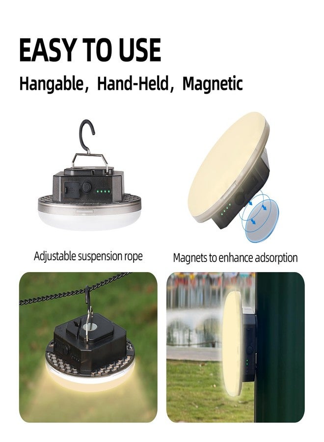 Trliradyn Camping Hanging Tent Light Emergency Power Outage Lantern Home Use 5000LM 3 Modes IPX5 Waterproof Outdoor Walking Rock Climbing Work Rechargeable Camping Light for Emergency & Gift - Image 5