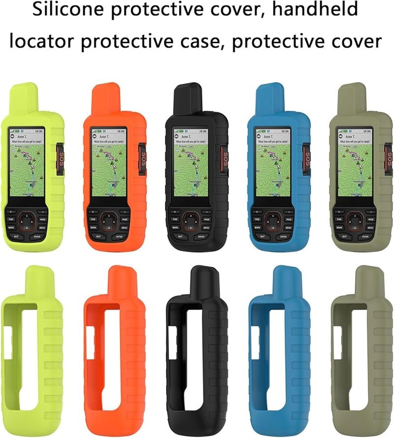 Garmin GPSMAP 66I 67I Anti Parachute Silicone Case Fluorescent Green Protective Cover - Image 3
