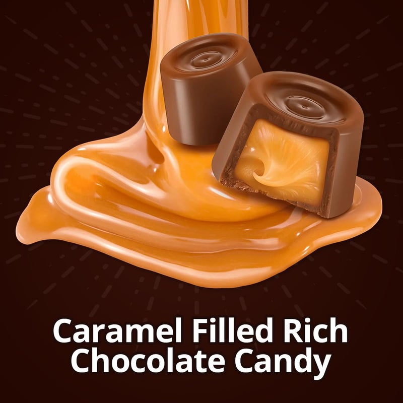 Chocolate Candy Creamy Caramels Wrapped in Rich Chocolate, 3lb Pack of Christmas Candy Bulk, Delicious Christmas for Gifting, Perfect Christmas Chocolate Mix for Christmas Stocking Stuffers - Image 3