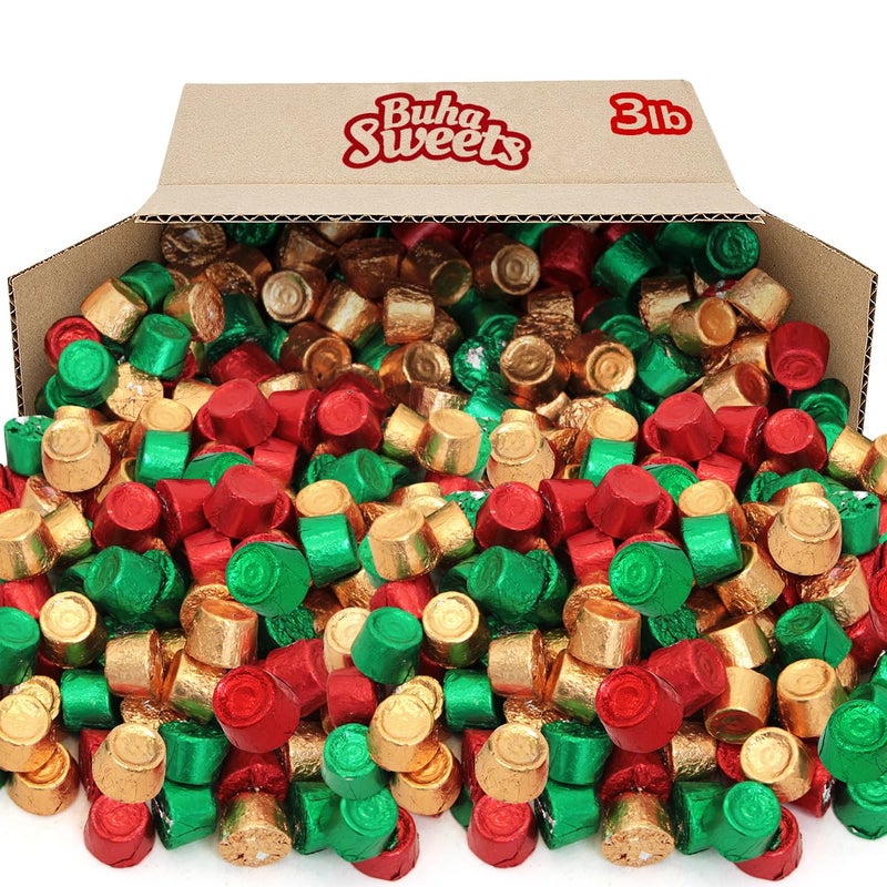 Chocolate Candy Creamy Caramels Wrapped in Rich Chocolate, 3lb Pack of Christmas Candy Bulk, Delicious Christmas for Gifting, Perfect Christmas Chocolate Mix for Christmas Stocking Stuffers - Image 1