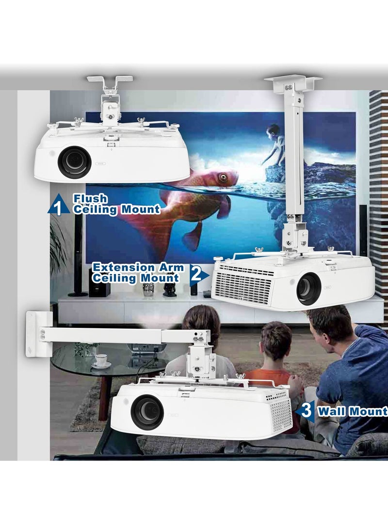 فلاشهوك جهاز عرض سقف عالمي ، جهاز عرض على الحائط قابل للتعديل للمكتب المنزلي - Image 5