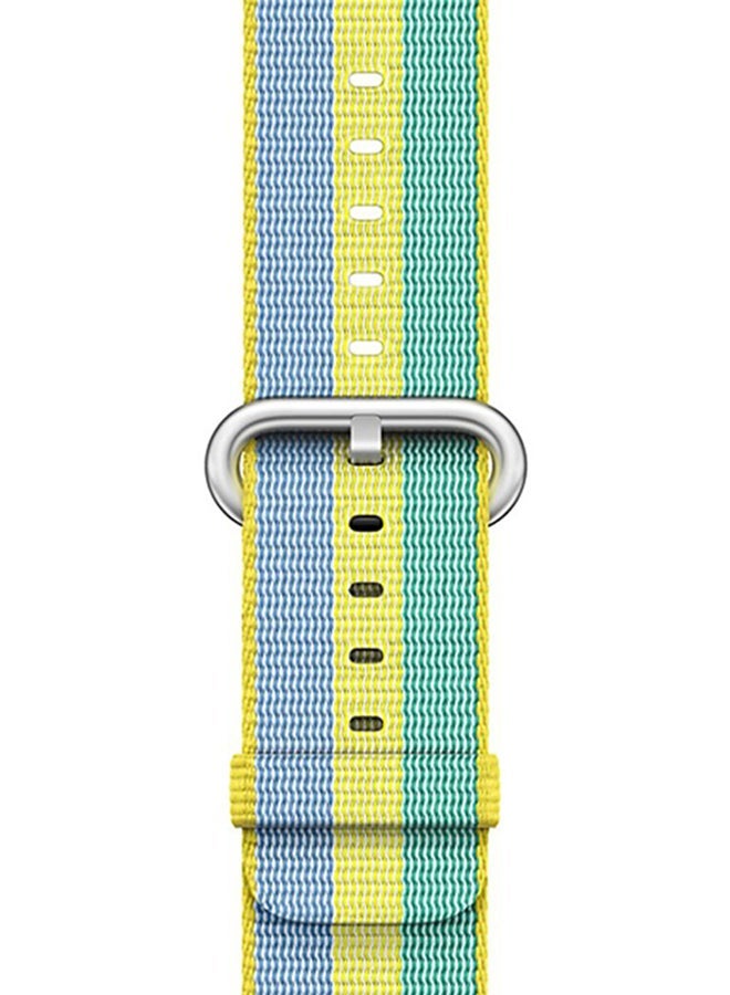 NIBEMINENT Replacement Band For Apple Watch 42mm Yellow/Blue/Green - Image 3