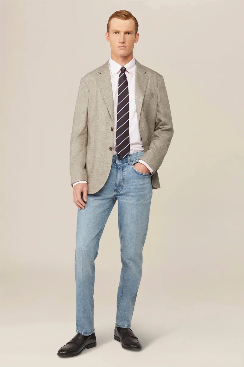 دوبل غانغر Men's regular fit 5-pocket jeans - LT Denim