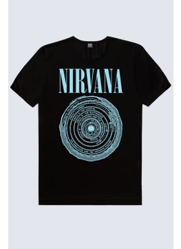 Rock&Roll Circle Circle Nirvana Black Short Sleeve Men's T-Shirt  - Image 3
