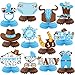 Moinchore 12 Pcs Cowboy Baby Shower Decorations a Little Cowboy Is on the Way Honeycomb Centerpieces Western Baby Shower Decorations Western Table Topper Table Decoration for Birthday Party Favors - Image 2