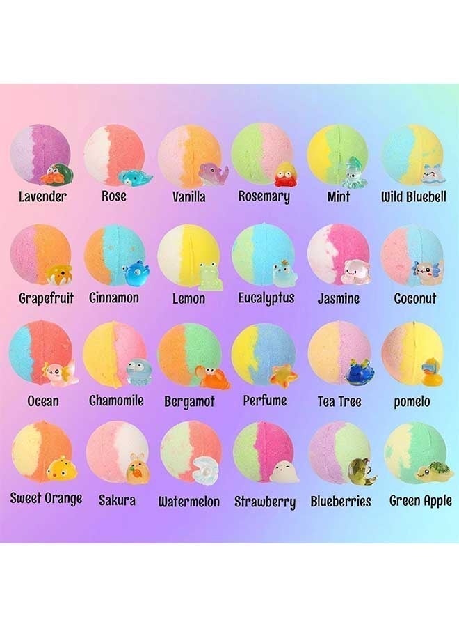 Beauenty Bath Bombs for Kids.Contains Surprise Toy, Natural and Organic Colorful Bubble Bath, Safe, Fun and Educational,Ideal Gift for Boys and Girls! (24) - Image 2