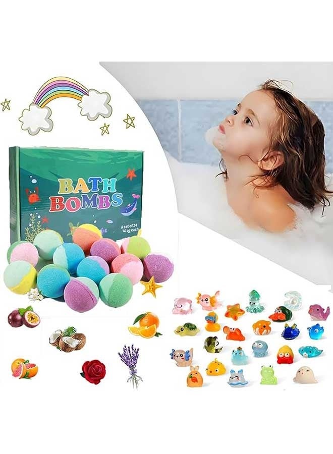 Beauenty Bath Bombs for Kids.Contains Surprise Toy, Natural and Organic Colorful Bubble Bath, Safe, Fun and Educational,Ideal Gift for Boys and Girls! (24) - Image 4
