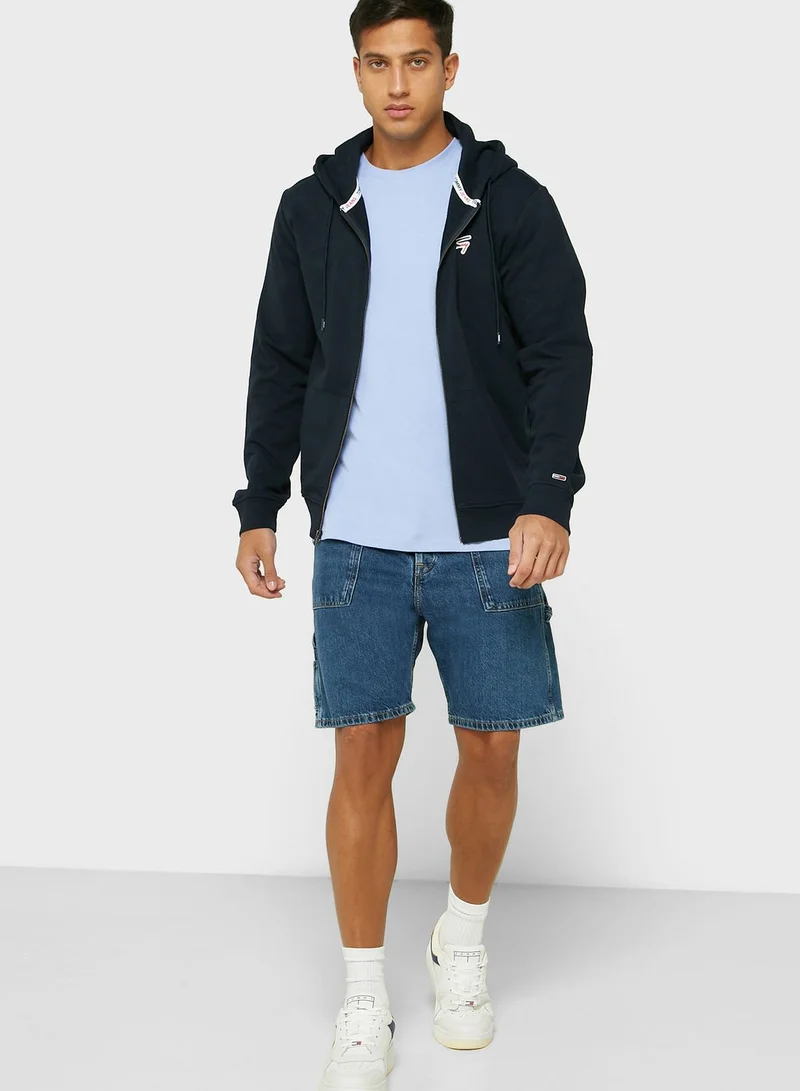 TOMMY JEANS Signature Zip Thru Hoodie