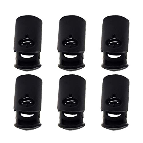 DIY Crafts. Drawstring Stopper Cord Lock, Black Plastic Toggle Stopper- for Shoelace, Paracord, Bags, Clothing Strings. luggage accessories. (10 pieces). Dno# 1 (Pack of 1 pc, DIY Crafts) - Image 4