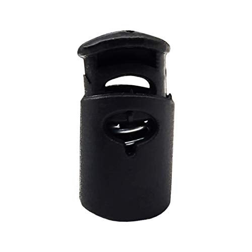 DIY Crafts. Drawstring Stopper Cord Lock, Black Plastic Toggle Stopper- for Shoelace, Paracord, Bags, Clothing Strings. luggage accessories. (10 pieces). Dno# 1 (Pack of 1 pc, DIY Crafts) - Image 5