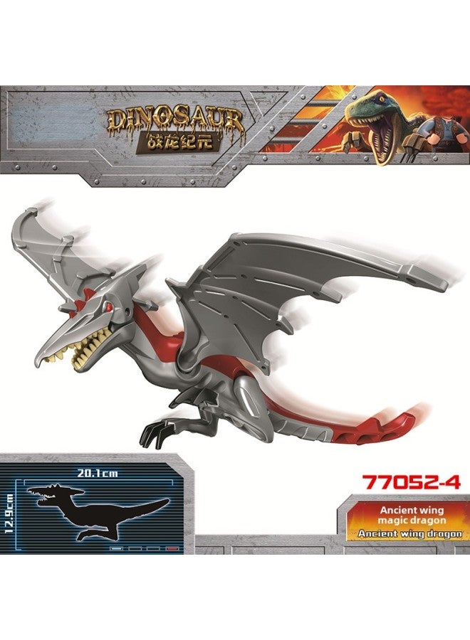 Jurassic Dinosaur World Tyrannosaurus Rex Pterosaur Model Ornaments Children's Educational Toys-Color:77052-4 Ancient Wing Magic Dragon Photographed In Multiples Of 100  - Image 1