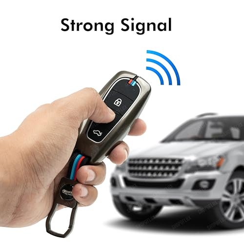 SHOPOFLUX Metal Key Cover Compatible with Baleno, Breeza, S Cross, Ciaz, Swift 3 Button Smart Key (Pack of 1) - Image 3