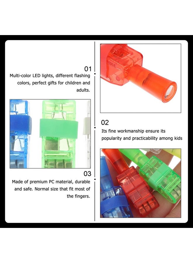 OSALADI 12Pcs Optical Fiber Finger Light Finger Flashing Party Prop Finger Light Projection Light Flashing Light For Party - Image 4