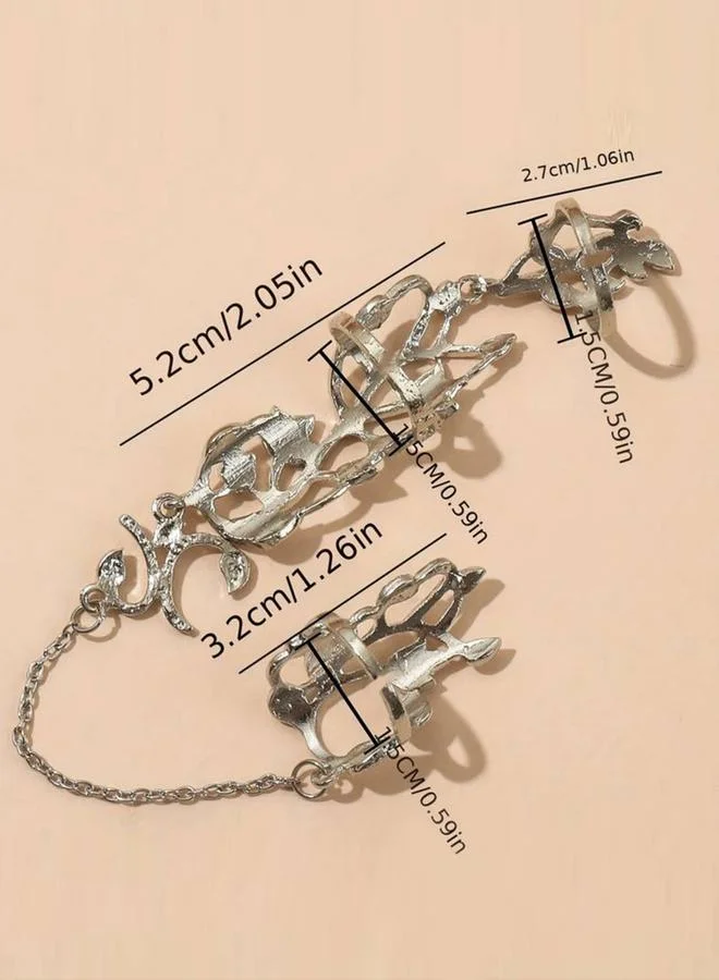 تايك تو خاتم مزين فضي