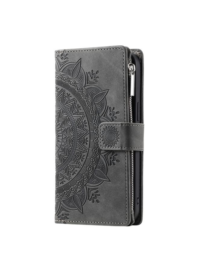 S-TOP Case For Motorola Moto G85 Multi-Card Totem Zipper Leather Phone Case - Image 2