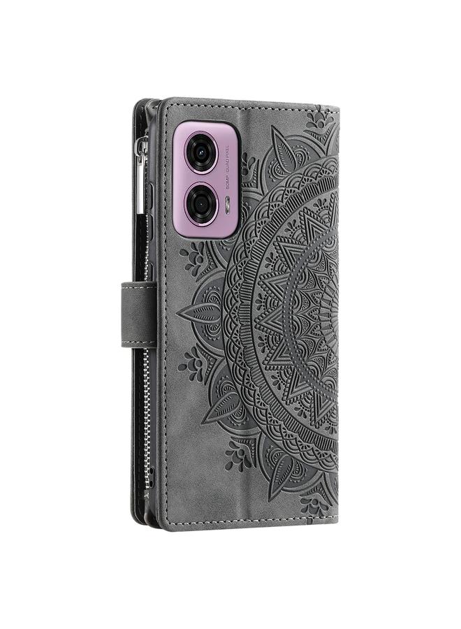 S-TOP Case For Motorola Moto G85 Multi-Card Totem Zipper Leather Phone Case - Image 3
