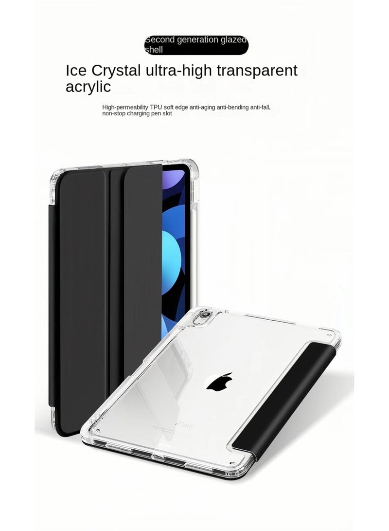 Smart Tri-Fold Smart Tablet Case for Apple iPad 7/8/9 (10.2-inch) Generation, Highly Transparent TPU Protective Case, Multi-Hard Case with Folio - Image 3
