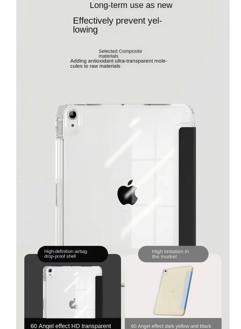 Smart Tri-Fold Smart Tablet Case for Apple iPad 7/8/9 (10.2-inch) Generation, Highly Transparent TPU Protective Case, Multi-Hard Case with Folio - Image 2