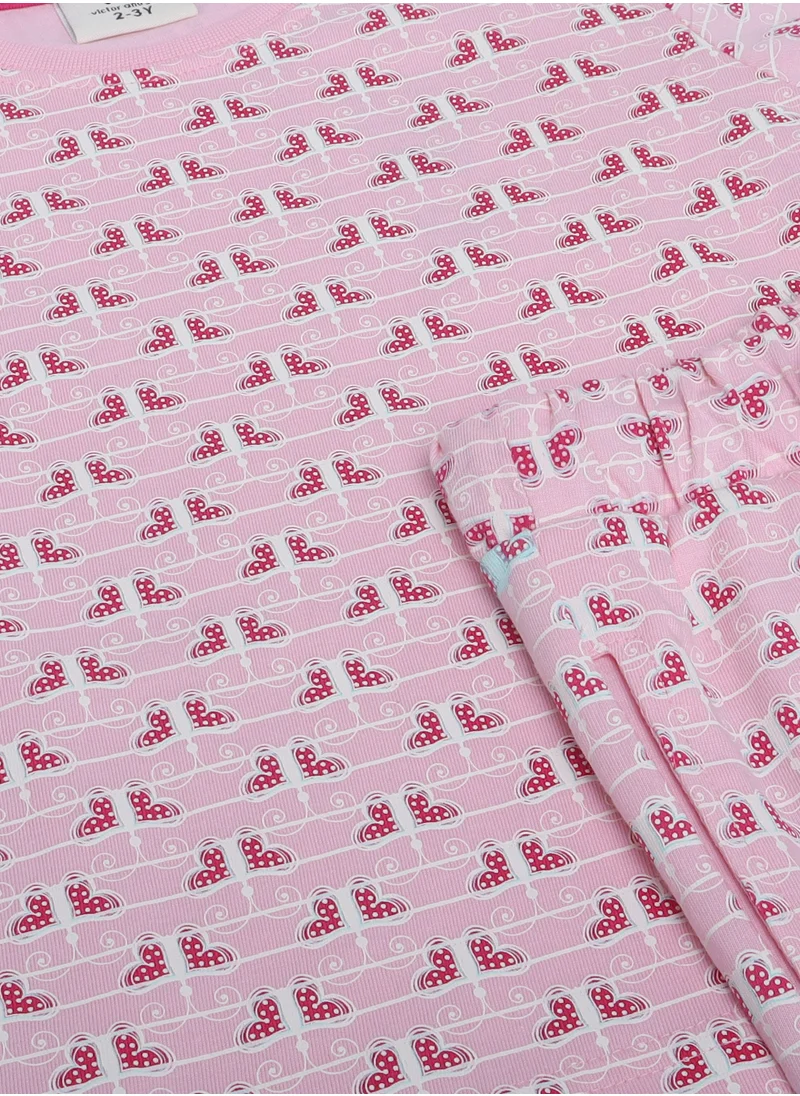 victor and jane Victor and Jane - All-Over Printed T-shirt and Pyjama Set