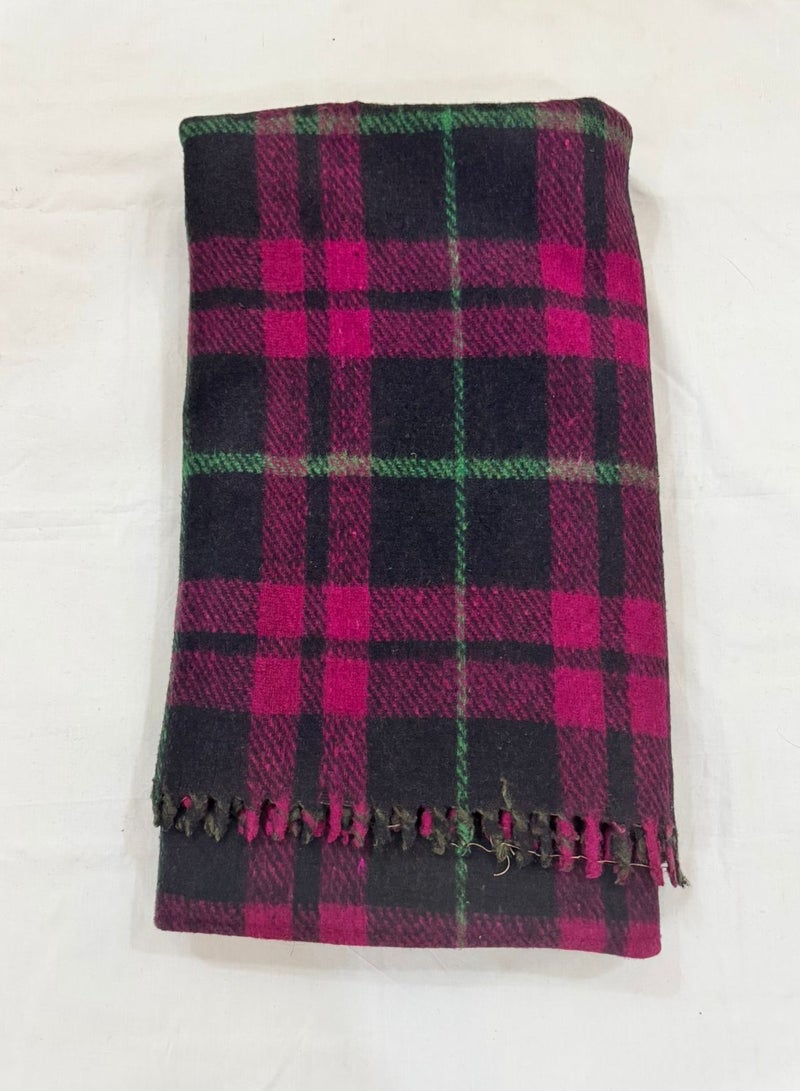 بطانية هندي صوف ابو سعفه نفر مقاس 250*160سم - Image 1