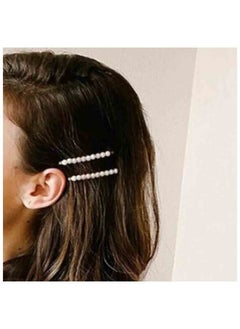Yheakne Vintage Pearl Hair Clip Pin Retro Pearl Hair Barrette French Pearl Bobby Pins Decorative Hair Accessories For Women And Girls 2Pcs (Gold)  - Image 1