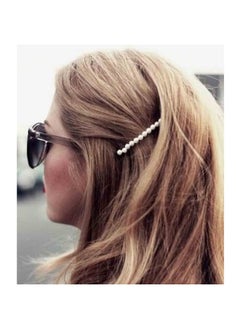 Yheakne Vintage Pearl Hair Clip Pin Retro Pearl Hair Barrette French Pearl Bobby Pins Decorative Hair Accessories For Women And Girls 2Pcs (Gold)  - Image 2