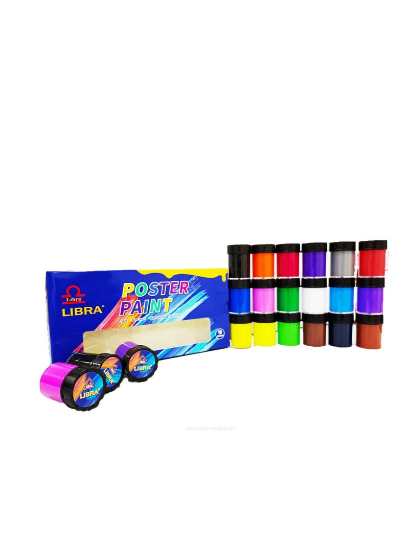 ليبرا مجموعة طلاء ملصق برج الميزان 500 مل، عبوة من 12 قطعة متعددة الألوان - Image 1