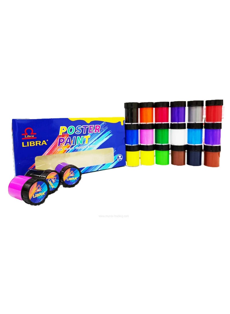 ليبرا مجموعة طلاء ملصق برج الميزان 500 مل، عبوة من 12 قطعة متعددة الألوان - Image 2