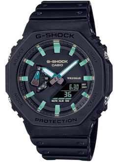 CASIO Casio Analog-Digital Black Dial Men's Watch-GA-2100RC-1ADR, Black  - Image 1