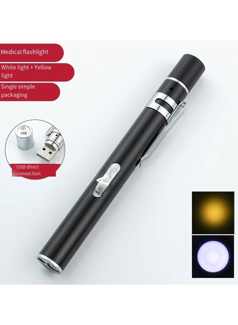 general Pen Medical Light Pen Light USB Rechargeable LED Flashlight Stainless Steel Flashlight for Doctors Students Doctors Doctors - Image 1