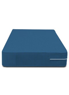VAS COLLECTIONS VAS COLLECTIONS Premium Cotton Mattress CoverProtector with Zipper ChainProvides All Around Protection with 360 Encasing Double 78x606 inches 6x5 ft Pack of 1 Blue  - Image 5