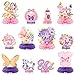 JAPBOR 12pcs Butterfly Baby Shower Party Honeycomb Table Centerpieces Its a Girl Purple and Pink Decorations for Baby Girl Gender Reveal Party Birthday Floral Butterflies Table Toppers - Image 3