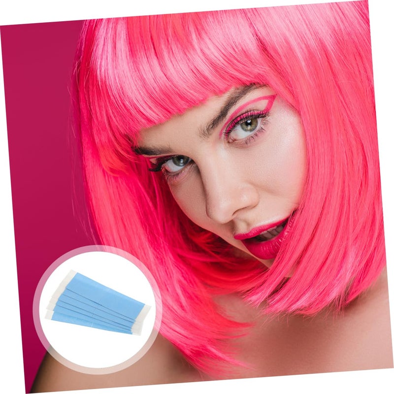 FRCOLOR 8Pcs Double Sided Lace Front Tape for Wigs Strong Adhesive Shaped Wig Tape for Seamless Integration for Everyday Wear Parties and Events - Image 5