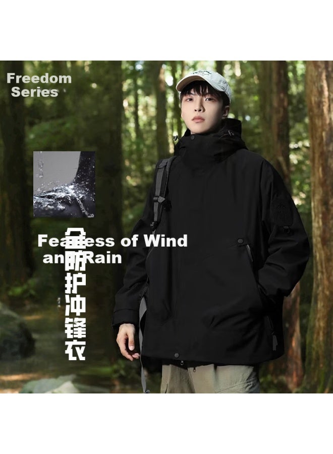 Liberal Ziyouxi Women's Softshell Jacket  Autumn New Outdoor Windproof Waterproof Mountaineering Travel Cycling Uni Single-layer Coat - Image 2