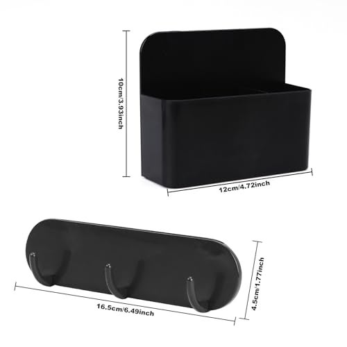 CTTZCKJ Magnetic Wall-Mounted Toothbrush Holder with Magnetic Hooks for Cruise ，Cruise Ship Essentials 2025- No Drilling Needed for Royal Caribbean & Alaska Cruise Ships, Caribbean Royal Must-Haves(Black) - Image 2