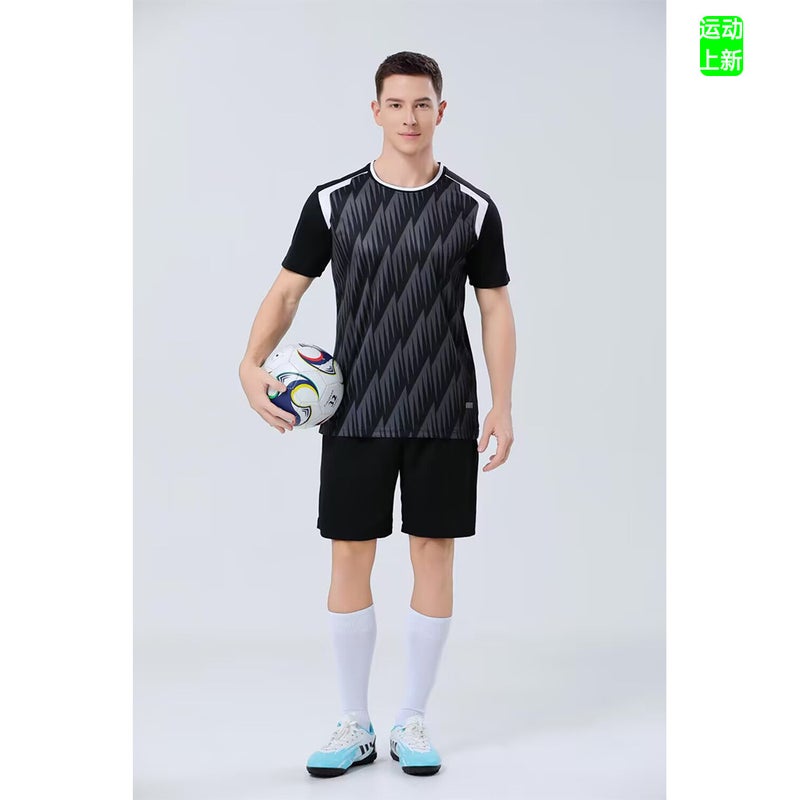 Game Training Uniforms, Sports Team Children'S And Adults' Same Style Jerseys, Quick-Drying Mesh Breathable Patterned Football Uniforms - Image 5