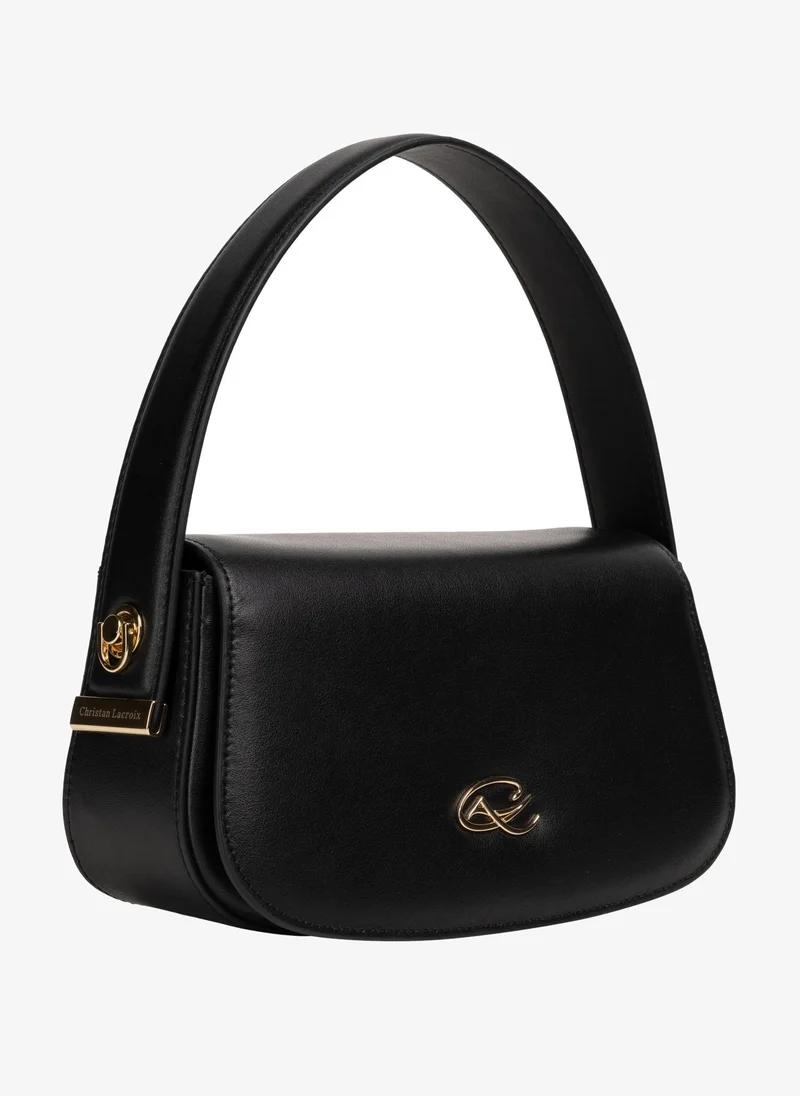 Christian Lacroix Christian Lacroix Women's Sirocco Genuine Leather Flap Bag - Black