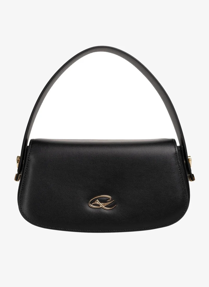 Christian Lacroix Christian Lacroix Women's Sirocco Genuine Leather Flap Bag - Black