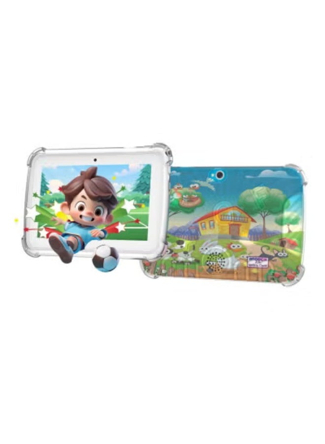 أتتش A38-3 7-Inch Kids Tablet – Android Early Learning Tab with 8GB RAM, 256GB ROM, 5G WiFi, Incell Touch Display, Dual Camera, Preloaded Educational Apps & Silicone Protective Cover – Picture Tab - Image 1